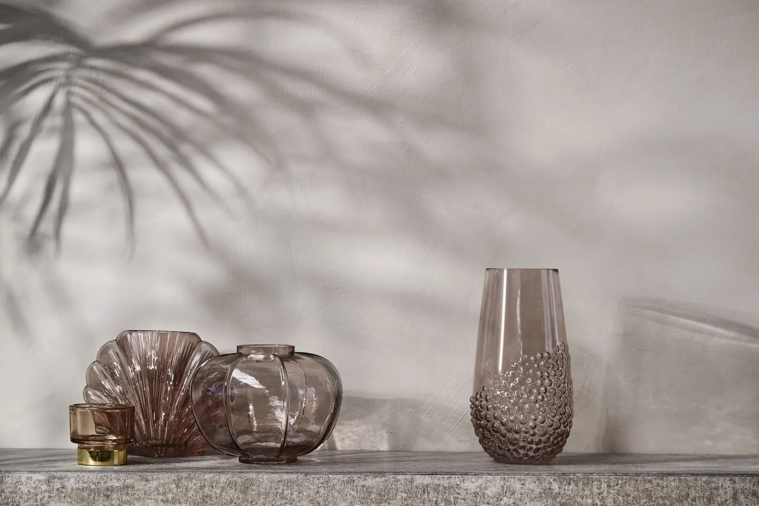 Discount Lene Bjerre - Dornia vase H15 cm. mørkebrun