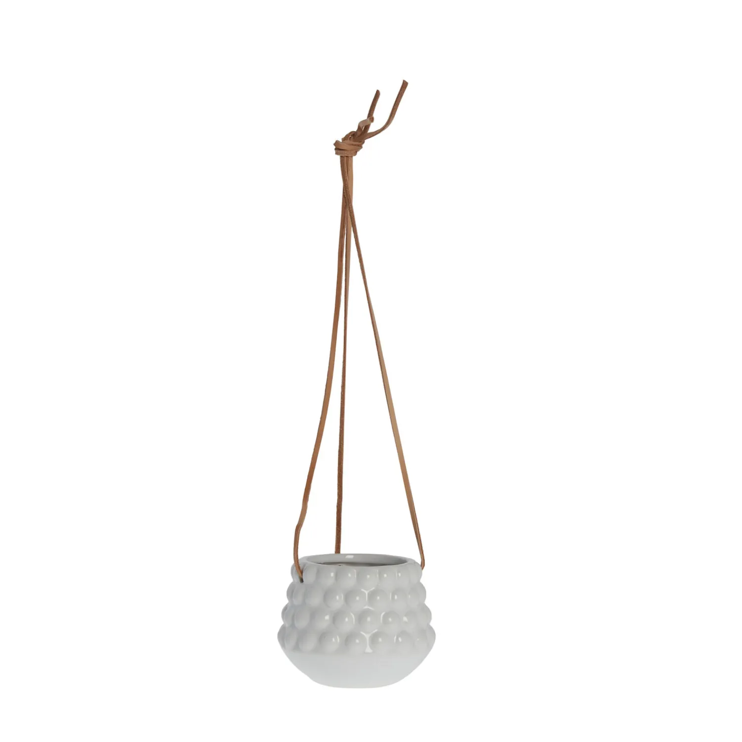 Best Lene Bjerre - Dotsie hængepotte Ø12cm hvid