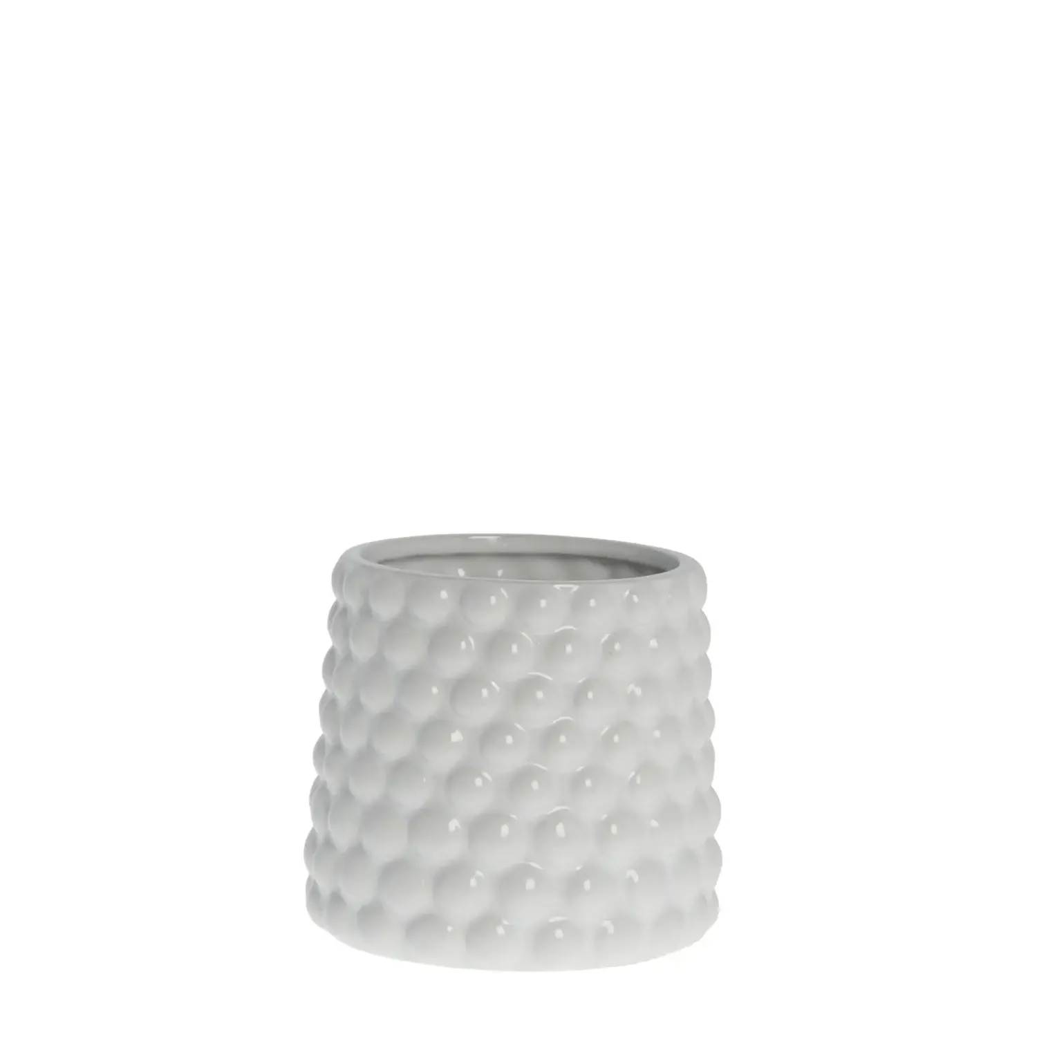 Discount Lene Bjerre - Dotsie urtepotteskjuler Ø14cm hvid