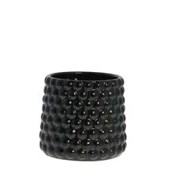 New Lene Bjerre - Dotsie urtepotteskjuler Ø18cm sort