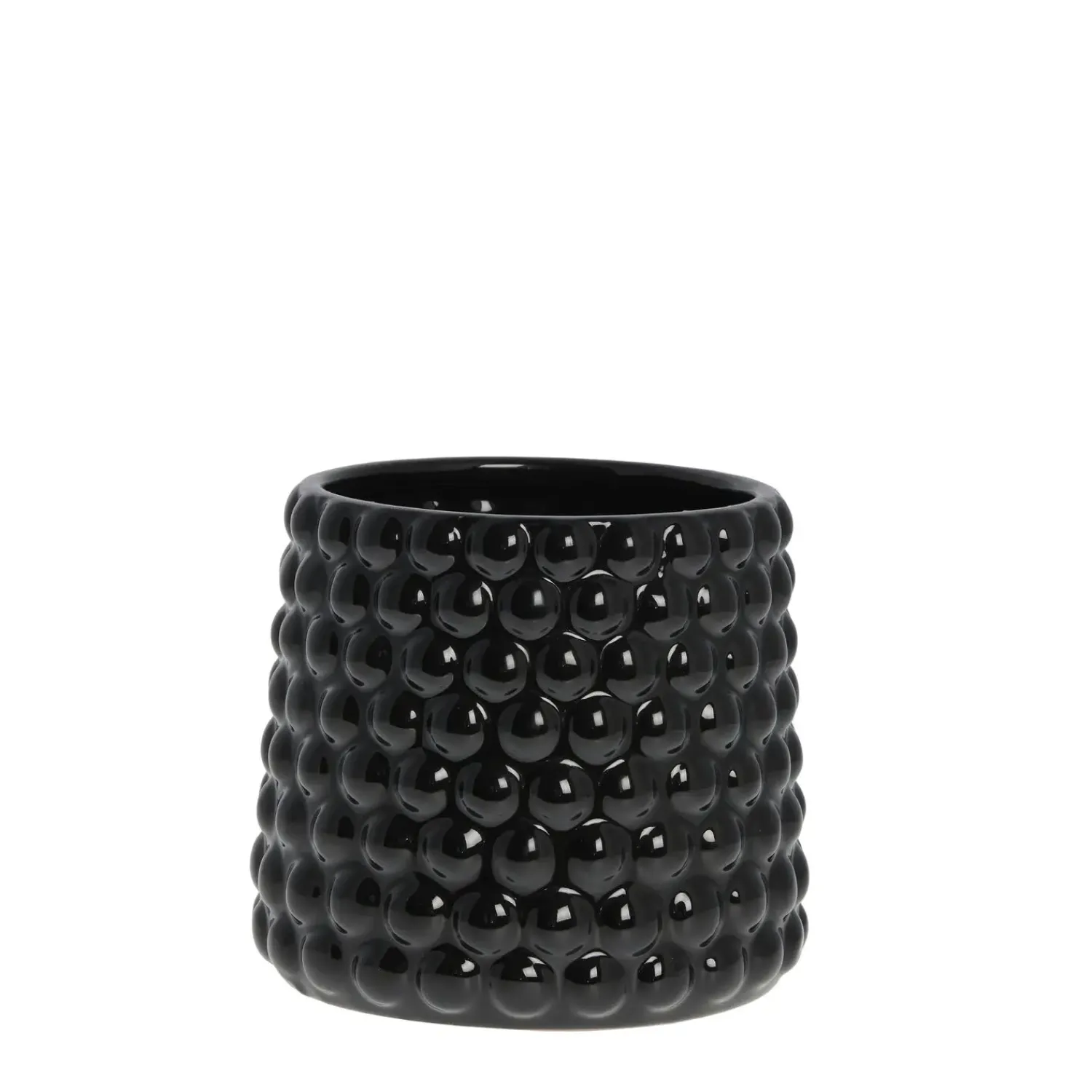 New Lene Bjerre - Dotsie urtepotteskjuler Ø18cm sort