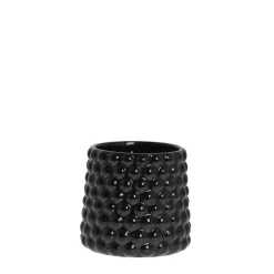 Best Lene Bjerre - Dotsie urtepotteskjuler Ø14cm sort