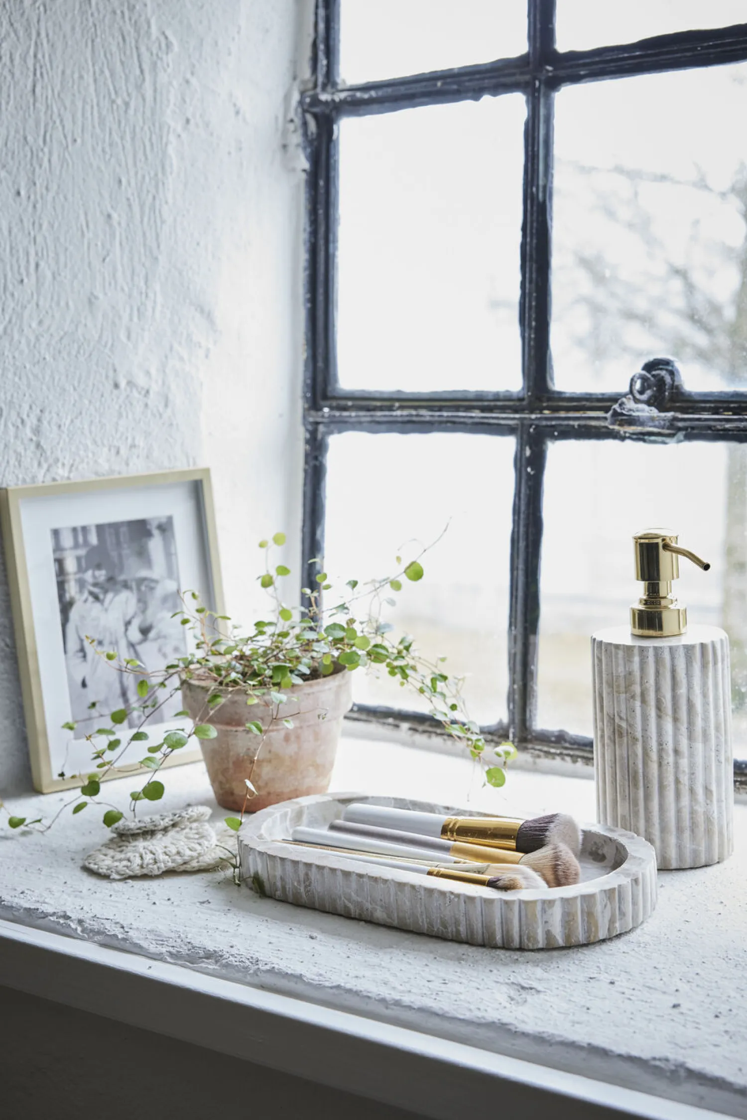 New Lene Bjerre - Eliana dispenser 18,5 cm. sand marmor