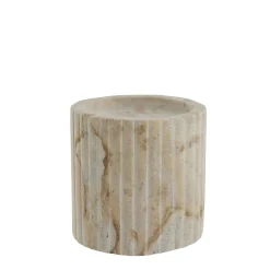 Clearance Lene Bjerre - Eliana stage til bloklys 10 cm. sand marmor