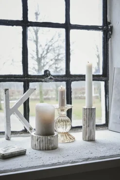 New Lene Bjerre - Eliana stage til bloklys 5 cm. sand marmor