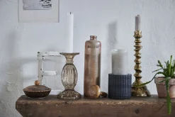 New Lene Bjerre - Eliana stage til bloklys 10 cm. sort marmor