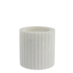 Clearance Lene Bjerre - Eliana stage til bloklys 10 cm. hvid marmor