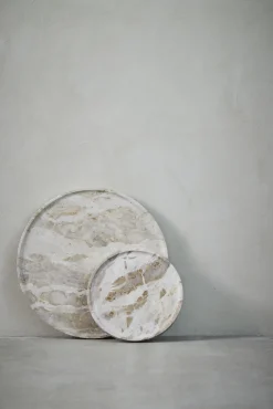 Hot Lene Bjerre - Ellia marmorfad Ø25 cm. sand