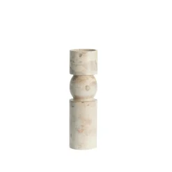 Discount Lene Bjerre - Ellia Marmor lysestage H30 cm - Sand