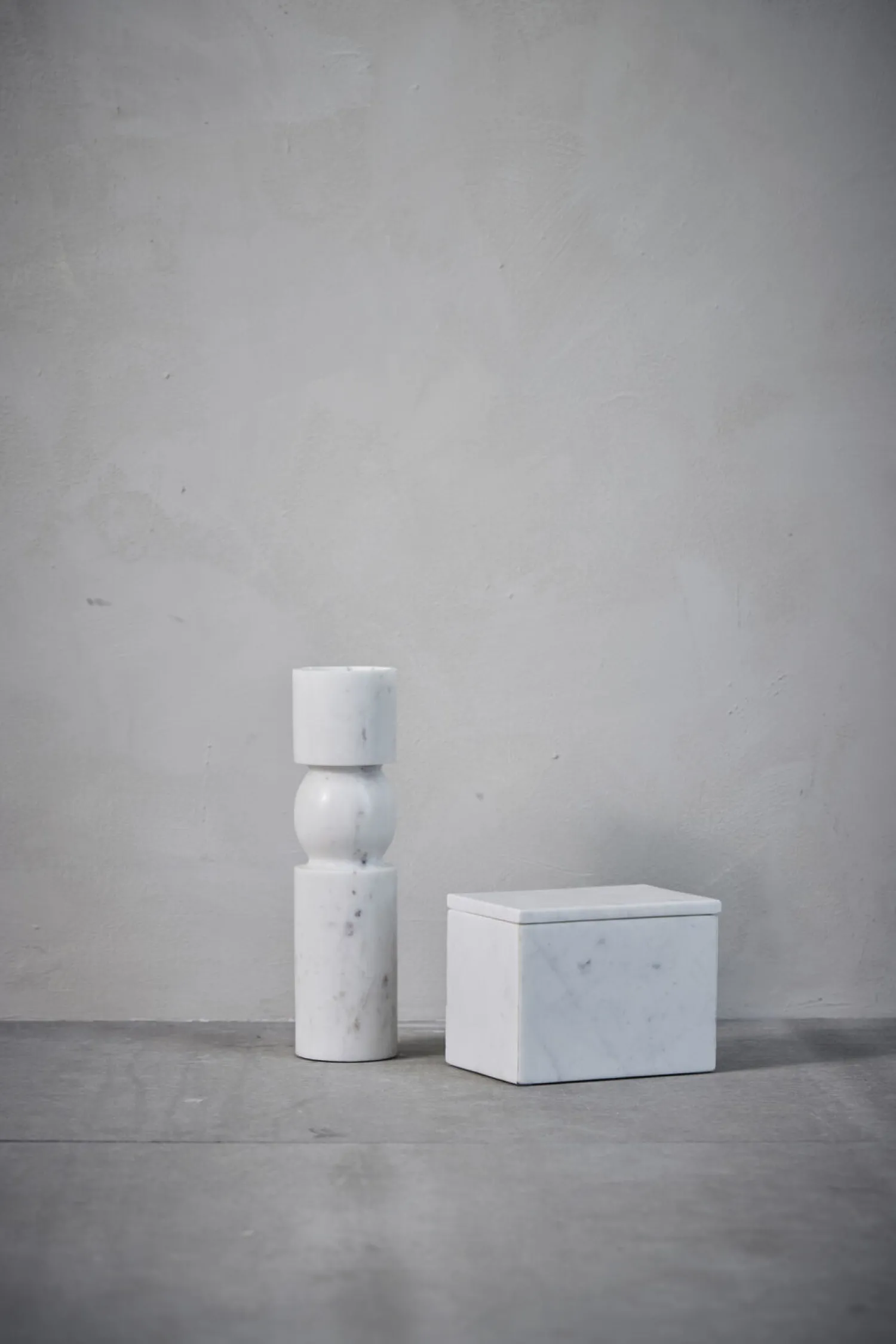 Clearance Lene Bjerre - Ellia æske H13 cm. Marmor
