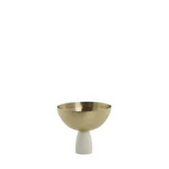 Discount Lene Bjerre - Ellivia guldskål på marmorfod ø12 cm.