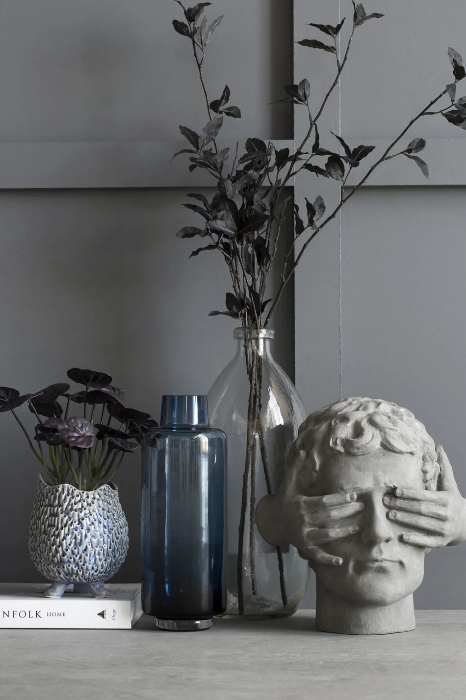 Hot Lene Bjerre - Hedria vase blå 30 cm.