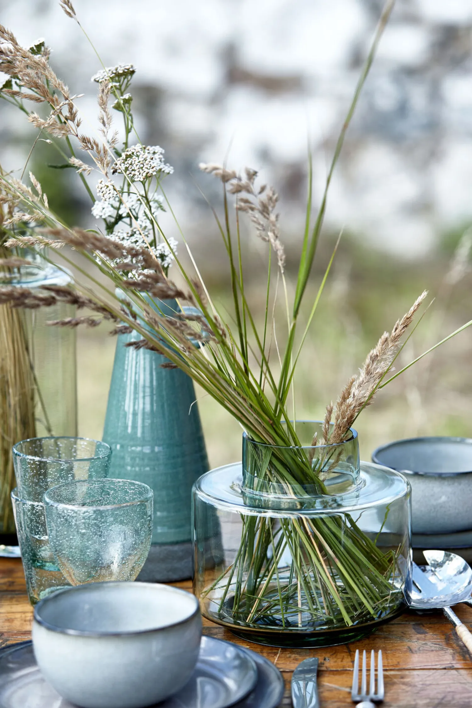 Discount Lene Bjerre - Hedria vase grøn 30 cm.