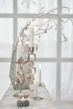 Best Lene Bjerre - Lavillia lysestage H40,5cm sølv