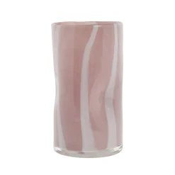 Clearance Lene Bjerre - Marelle glasvase 18 cm. lyserød lyserød