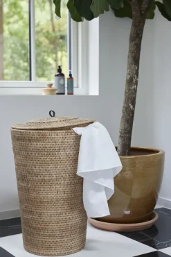 Clearance Lene Bjerre - Norah vasketøjskurv 70 cm. høj natur
