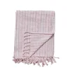 Discount Lene Bjerre - Olivia plaid 170x130 cm. rød stribet