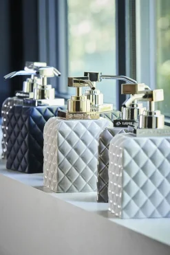 Outlet Lene Bjerre - Portia dispenser brun sand 16 cm.