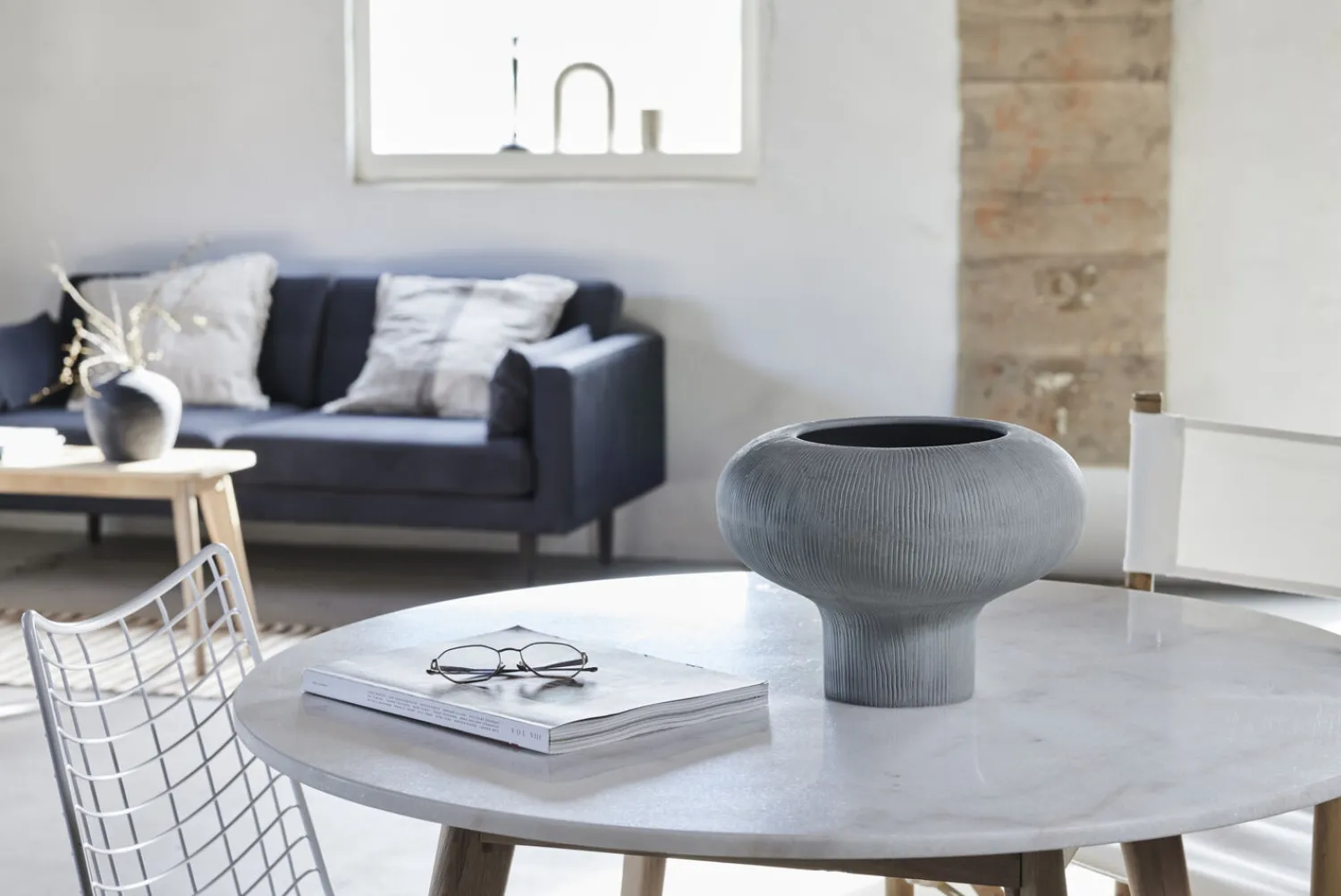 Best Lene Bjerre - Samara vase grå D31,5 H22