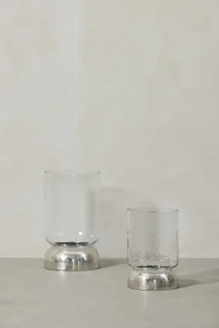 Sale Lene Bjerre - Sandia stage til bloklys H20,7 cm. sølv