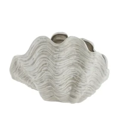 Online Lene Bjerre - Sheline musling vase 26x19,5 cm. sand
