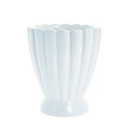 Lene Bjerre - Shenella urtepotteskjuler H20 cm. hvid