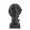 Lene Bjerre - Sielle figur kvinde m. blomster 31 cm. sort