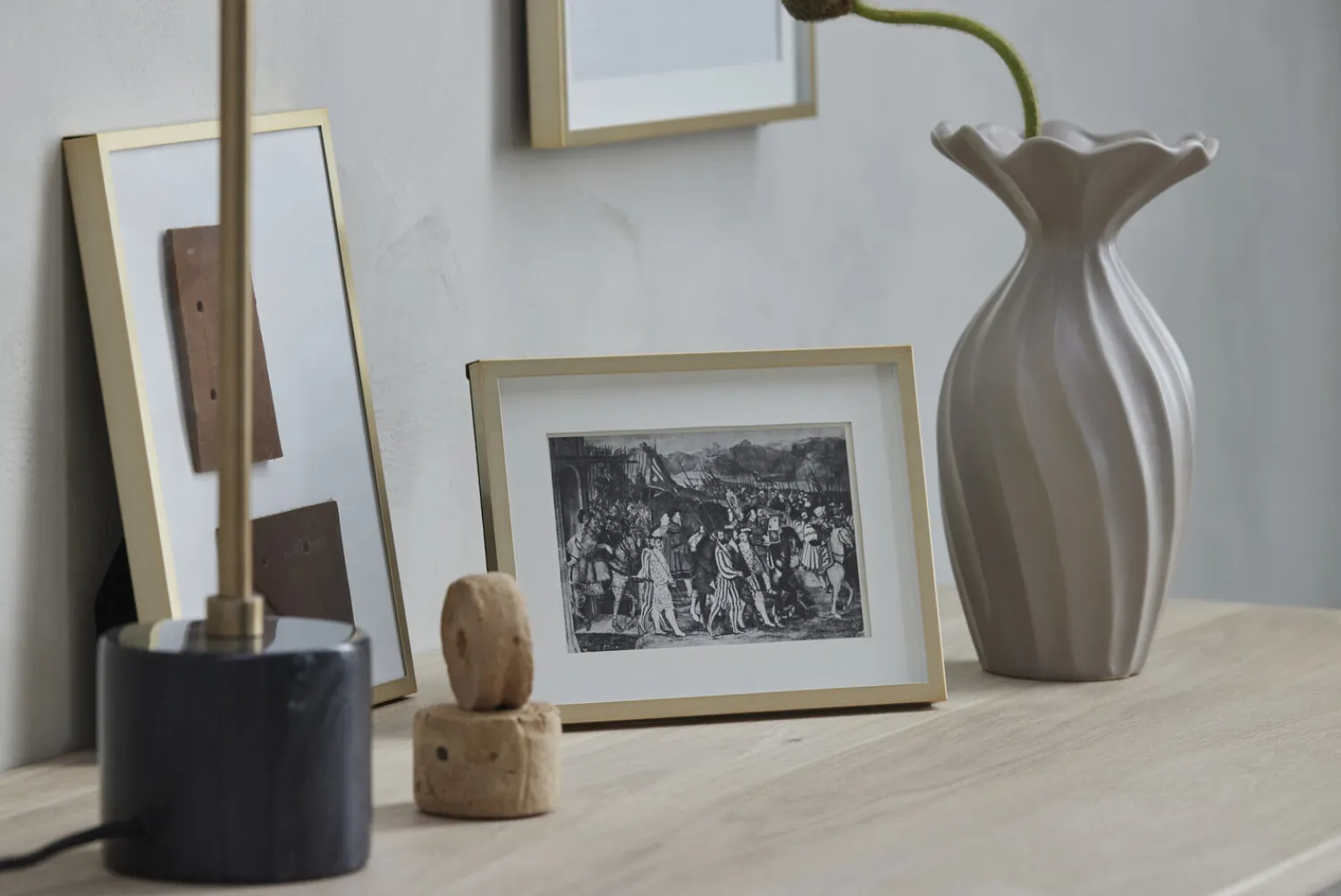 Discount Lene Bjerre - Sofillia bordlampe H53 cm. sort marmor