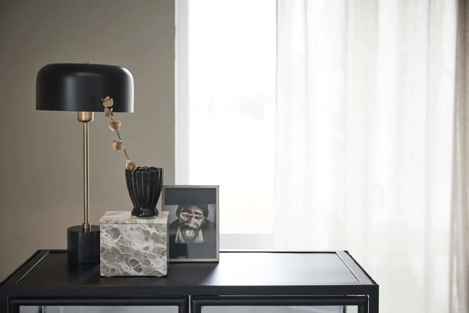 Discount Lene Bjerre - Sofillia bordlampe H53 cm. sort marmor
