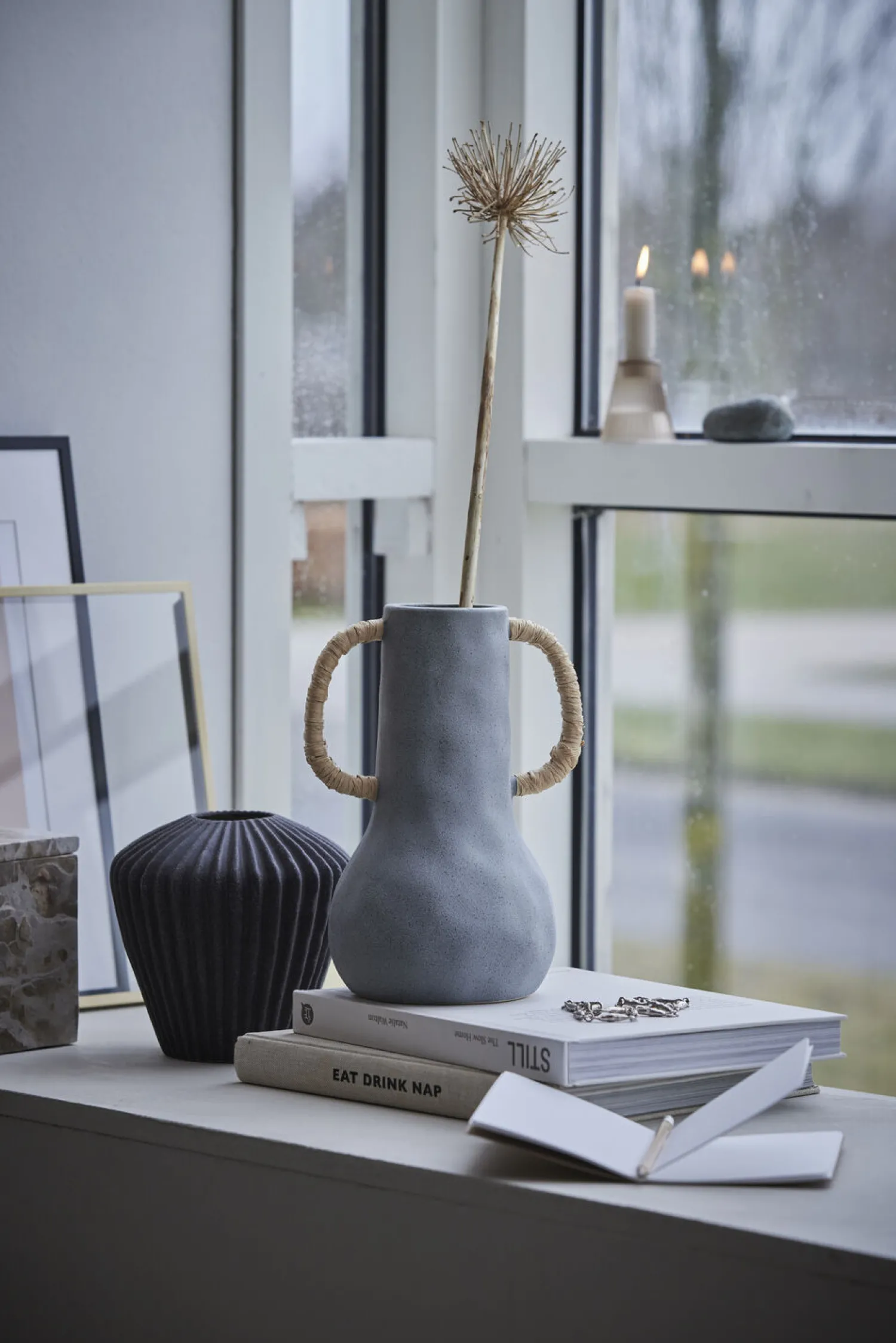 Sale Lene Bjerre - Susia vase H16,5 cm. mørkegrå