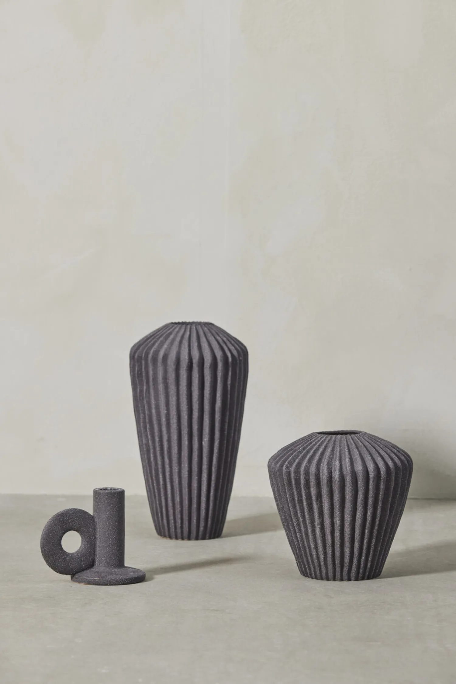 Sale Lene Bjerre - Susia vase H16,5 cm. mørkegrå