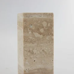 Hot Lene Bjerre - Travina lysestage 10 cm. sand marmor