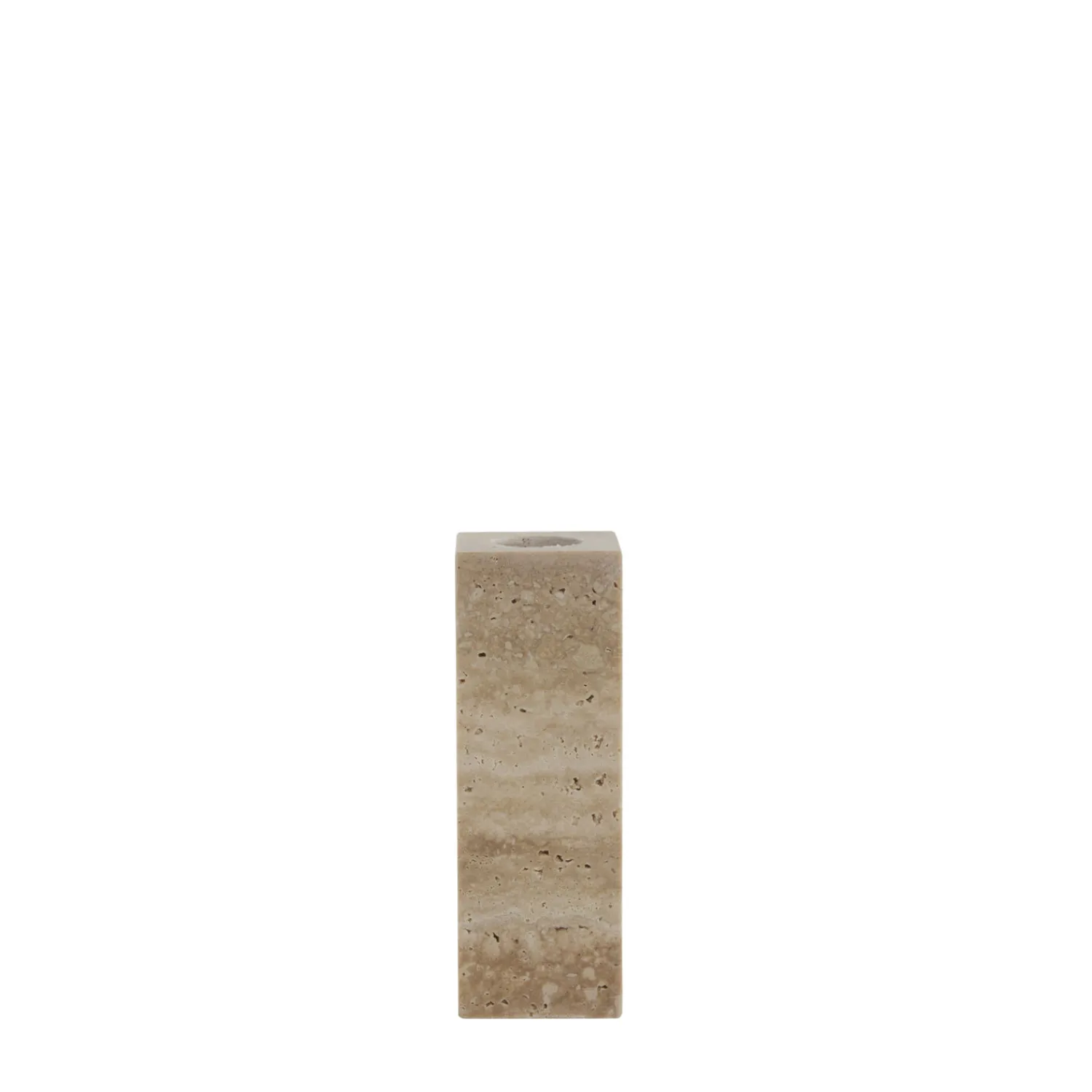 Online Lene Bjerre - Travina lysestage 11,5 cm. sand marmor