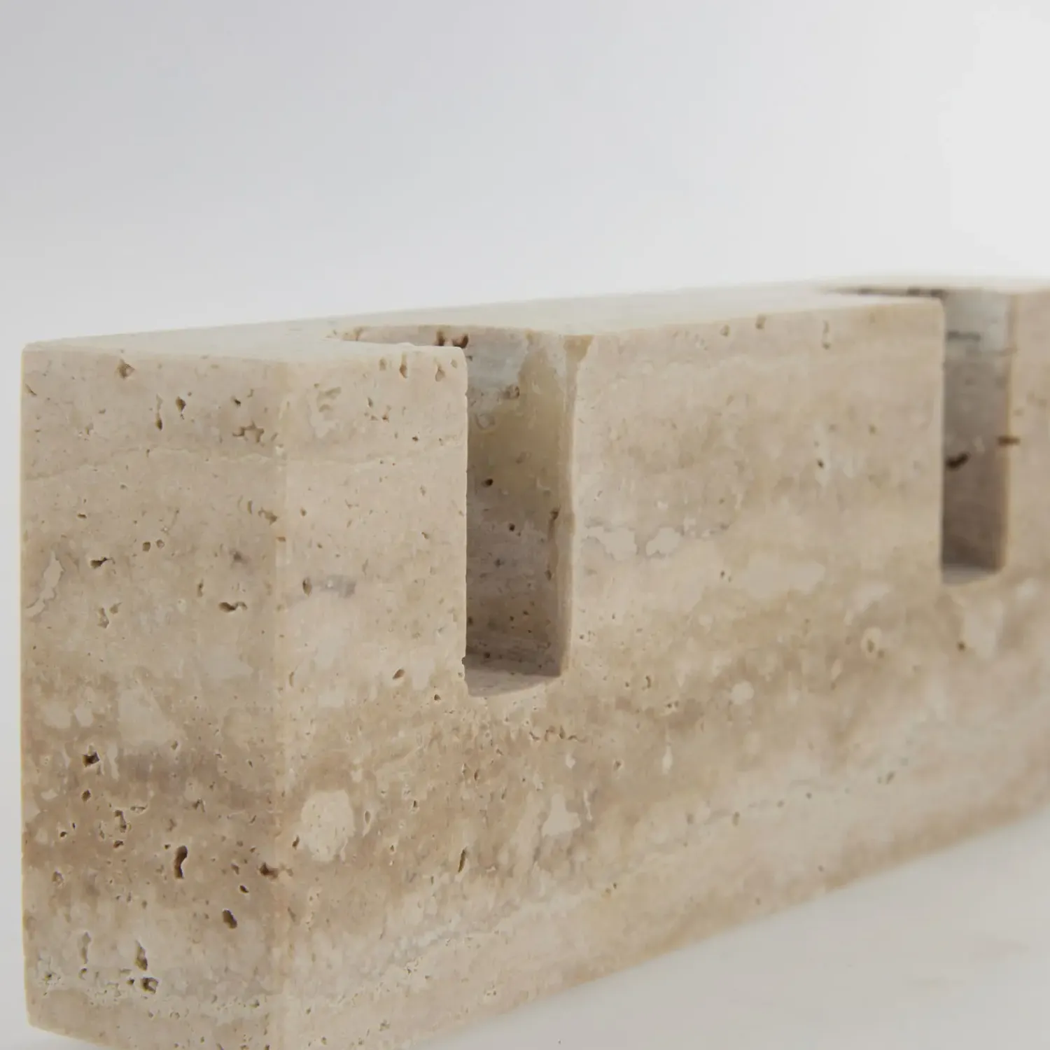 Best Lene Bjerre - Travina lysestage 6 cm. sand marmor