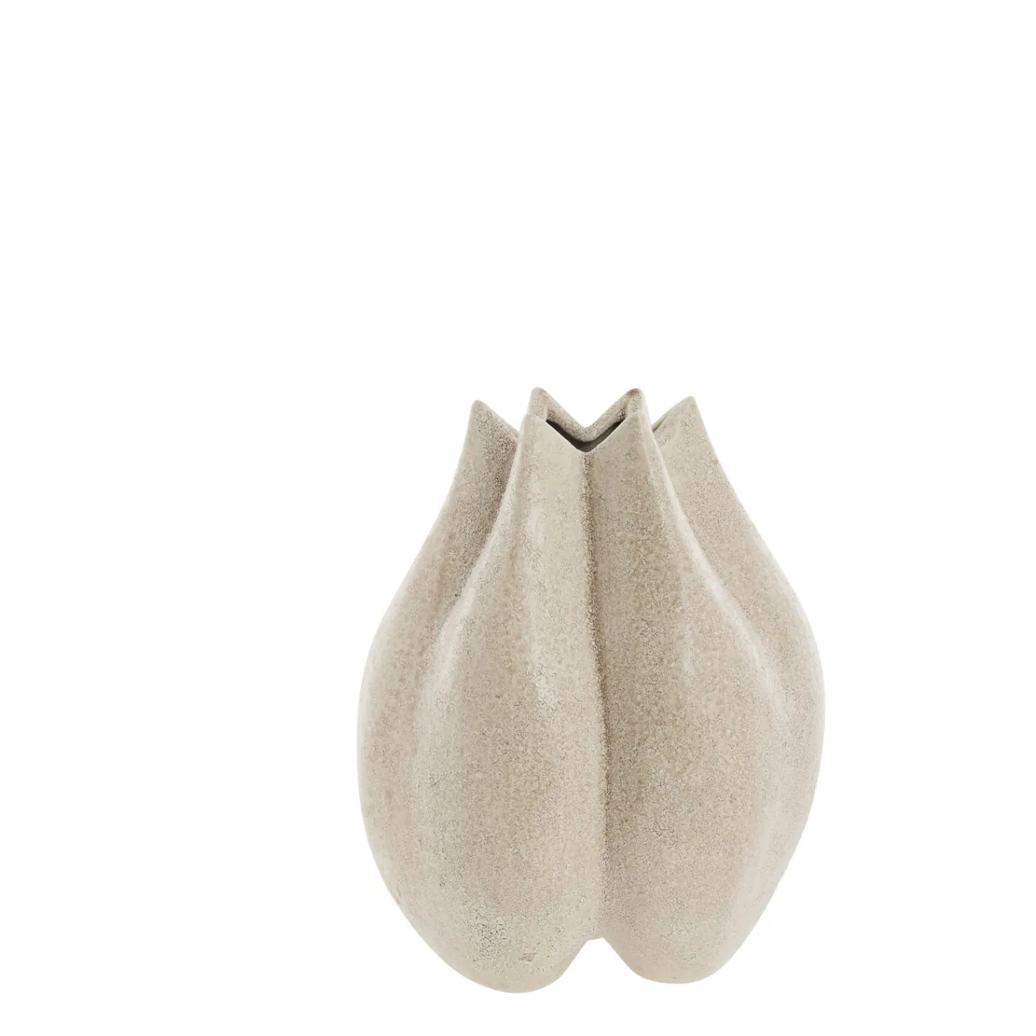 Lene Bjerre - Valona vase i stentøj30x27 cm. sand