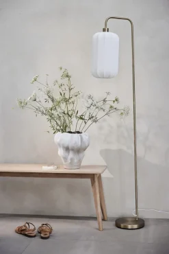 New Lene Bjerre - Viola vase i stentøj 33x33 cm. hvid
