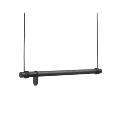 Outlet LindDNA bøjlestang - Swing 80 cm (black oak/black lether cord)