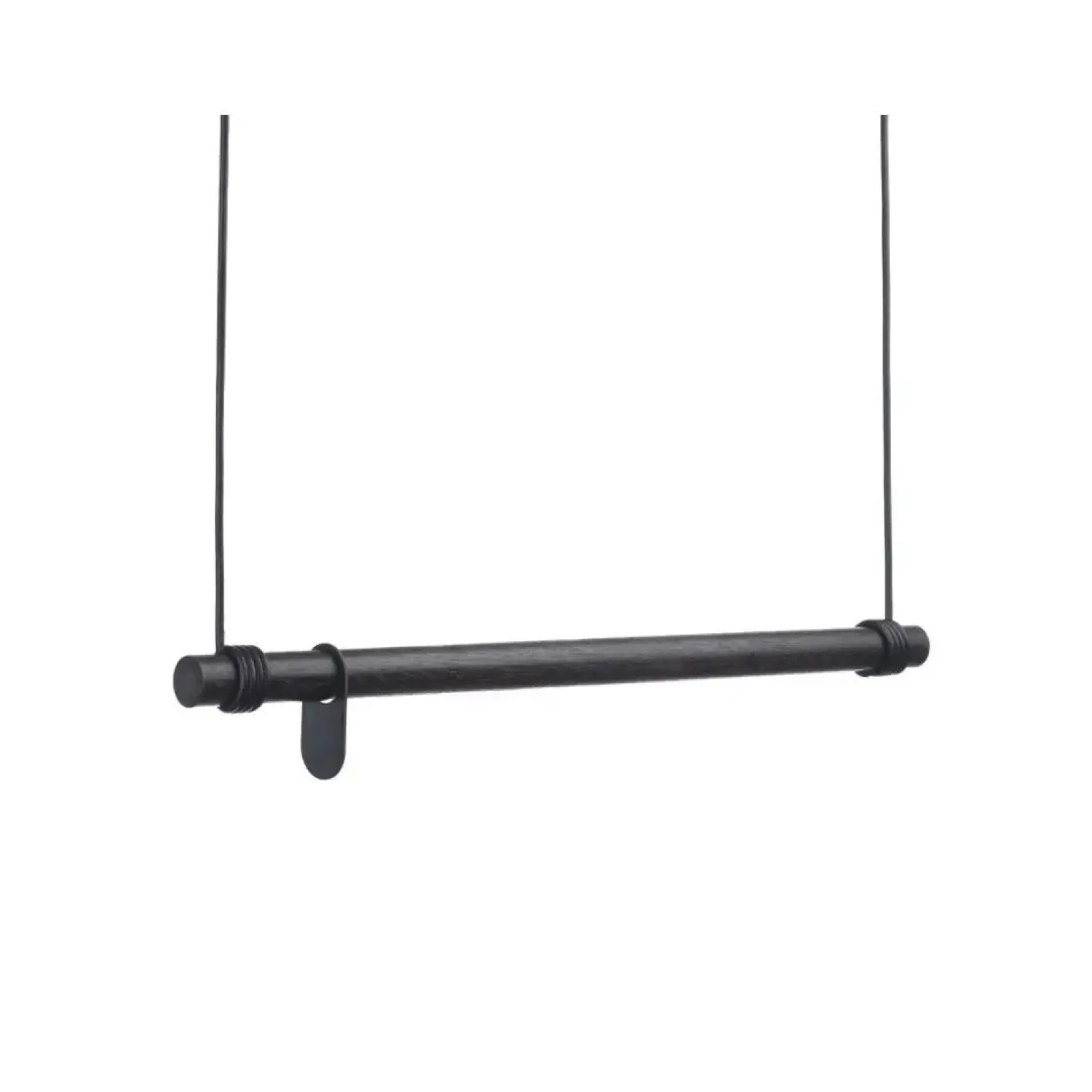 Outlet LindDNA bøjlestang - Swing 80 cm (black oak/black lether cord)