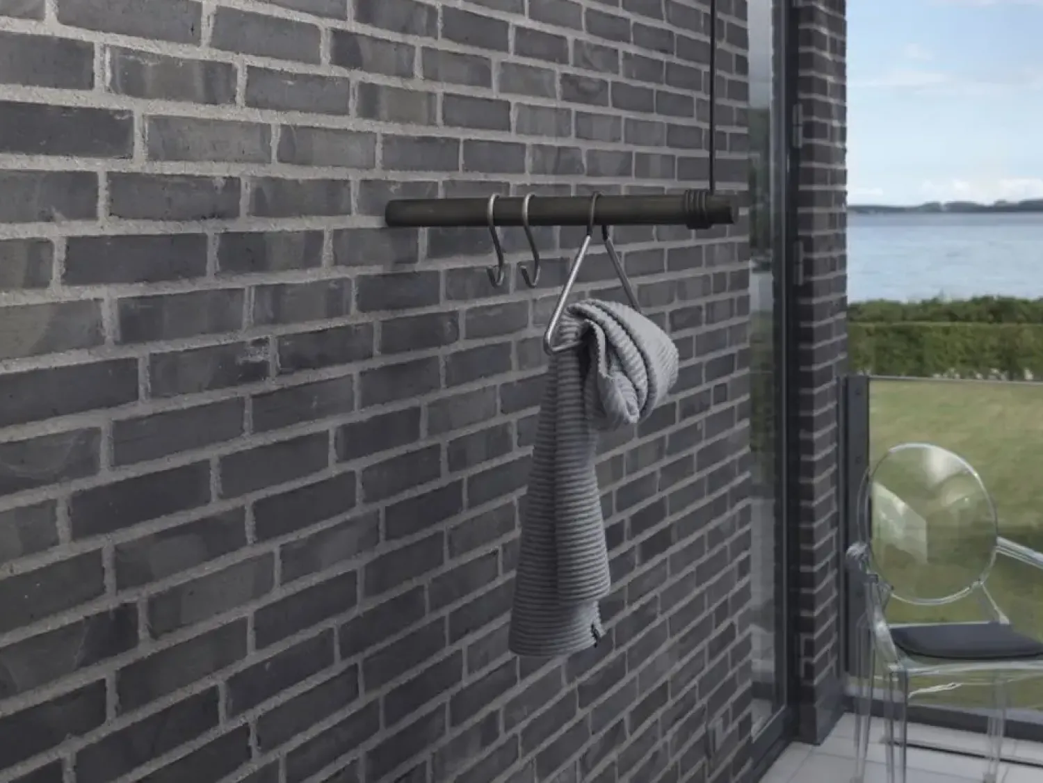 Sale LindDNA bøjlestang - Wall swing 50 cm (nature oak/nature leather cord)