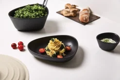 Outlet LindDNA - Stoneware Deep Plate, Navy