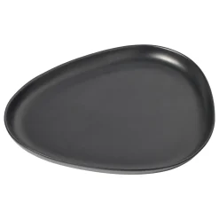 Outlet LindDNA - Stoneware Platter Plate, Black