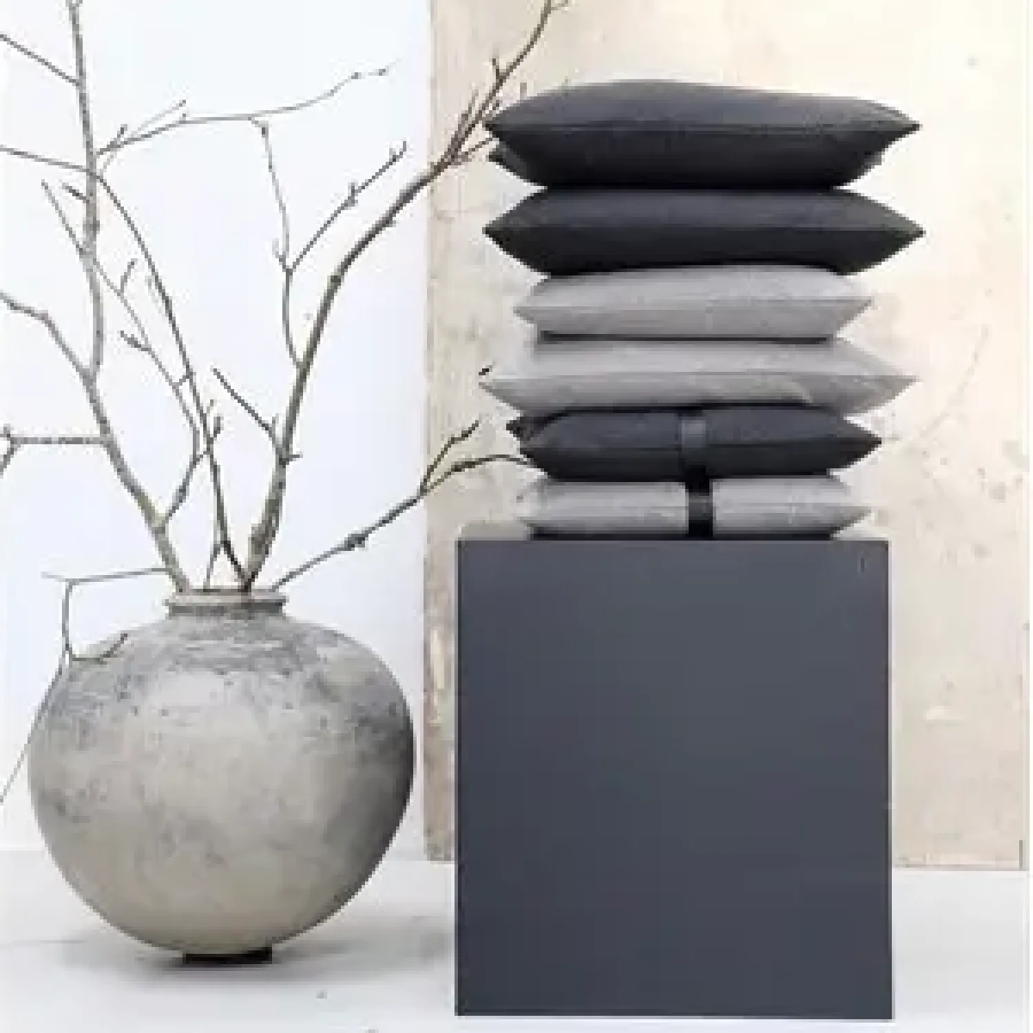Online Louise Smærup - Pude Boule- Light Grey (40x60 cm)