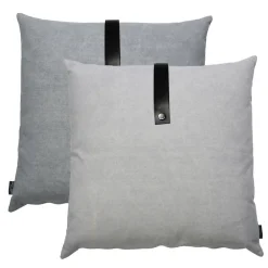 Discount Louise Smærup - Pude, canvas - Light Grey (50x50 cm.)