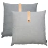 Louise Smærup - Pude, canvas - Light Grey (50x50 cm.)