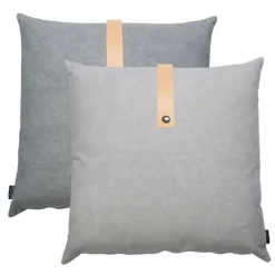 Louise Smærup - Pude, canvas - Light Grey (50x50 cm.)