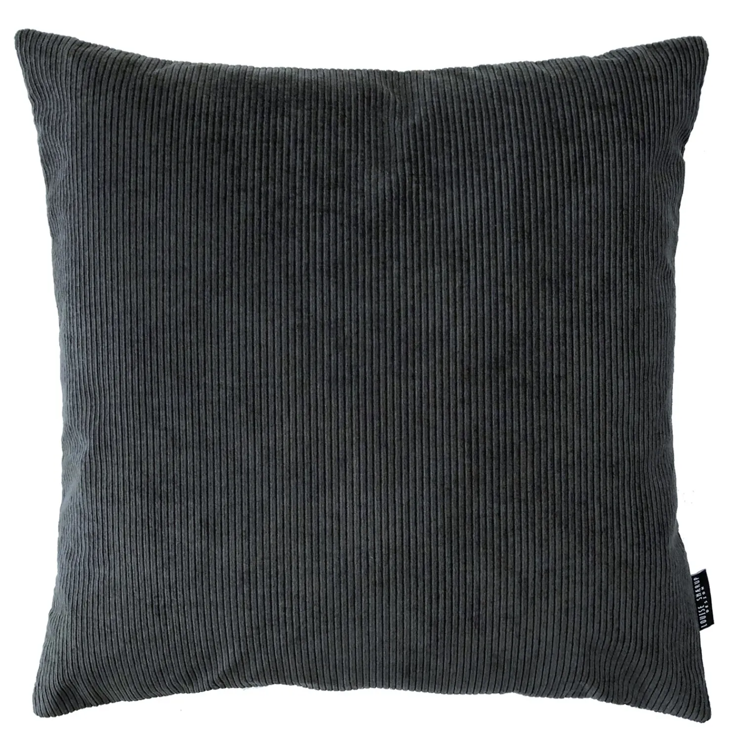 Hot Louise Smærup - Pude Corderoy - Dark Grey (65x65 cm)