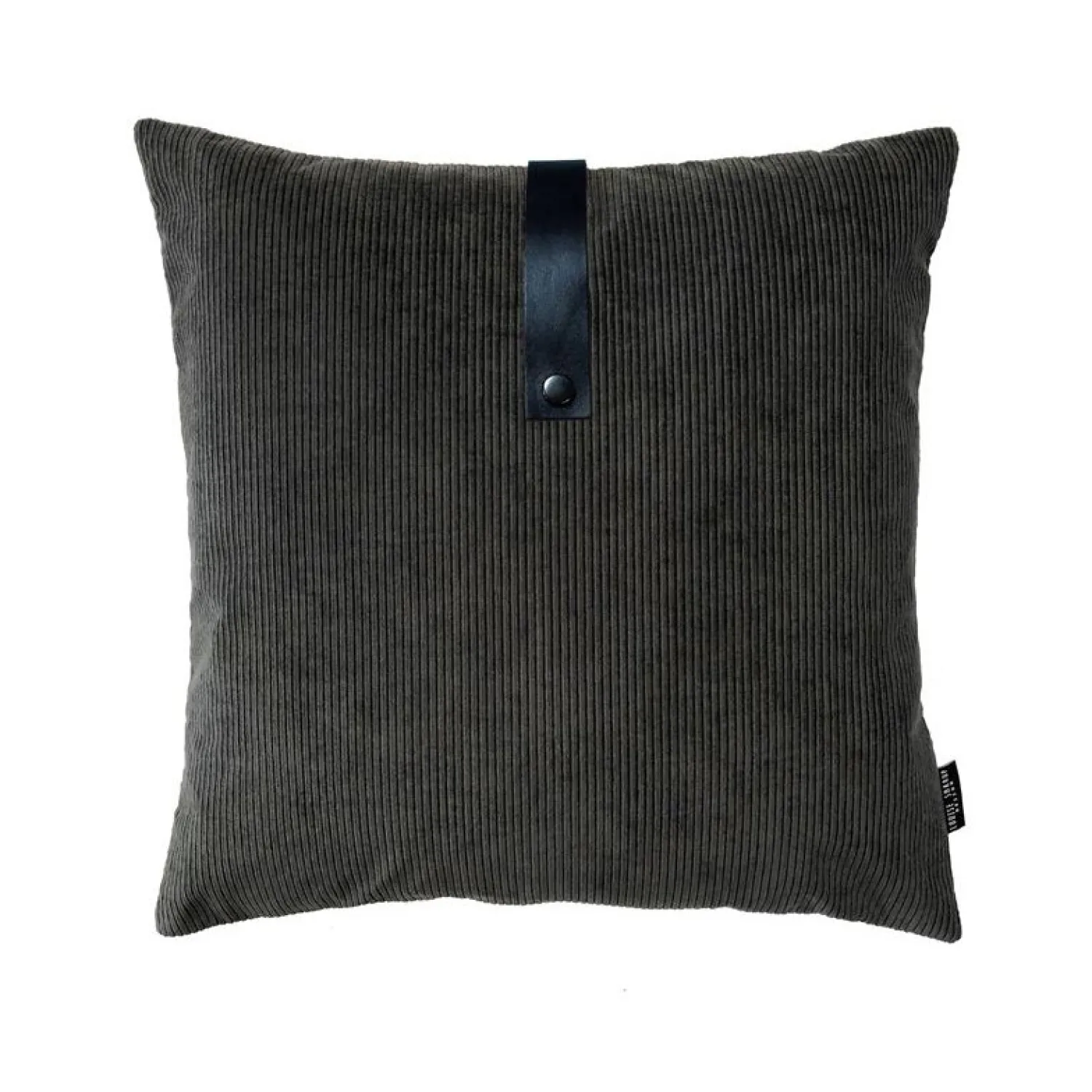 Outlet Louise Smærup - Pude, corduroy - Dark Grey (50x50 cm.)
