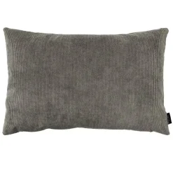 Outlet Louise Smærup - Pude, fløjl u. strop - Lysegrå - 40x60 cm