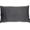 Discount Louise Smærup pude - Mørkegrå pude i velour 80 x 50 cm