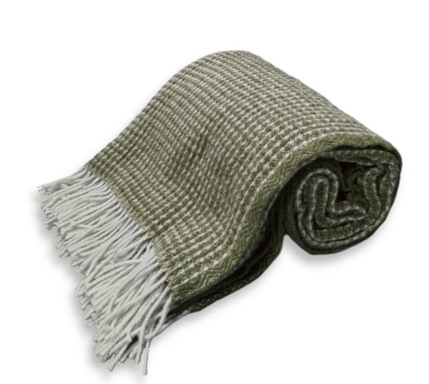 Sale Lovely Linen - Plaid - Uld - Grøn - 130x170 cm
